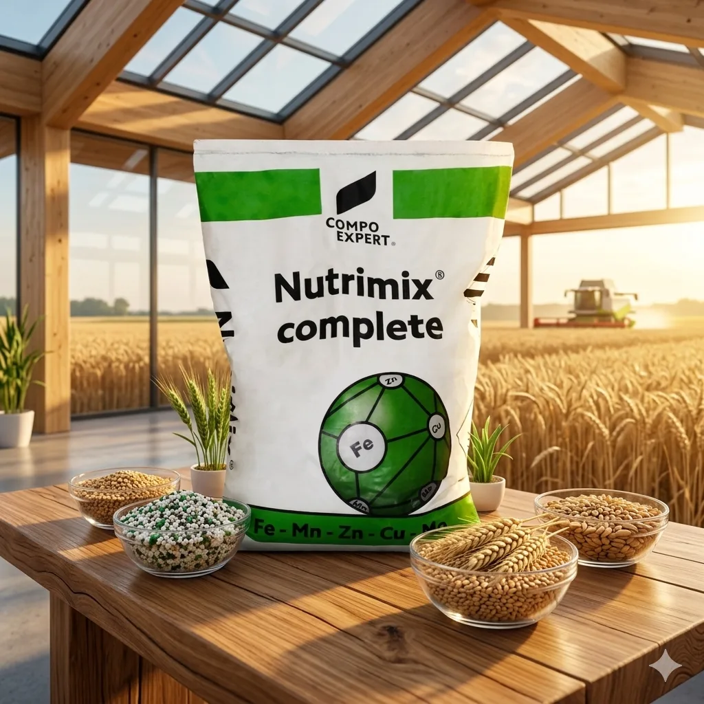 سماد نوتريميكس كومبليت 15 كجم (Nutrimix Complete) - العبوة الجامبو الاقتصادية لتغذية الحبوب ورفع إنتاجية السنابل