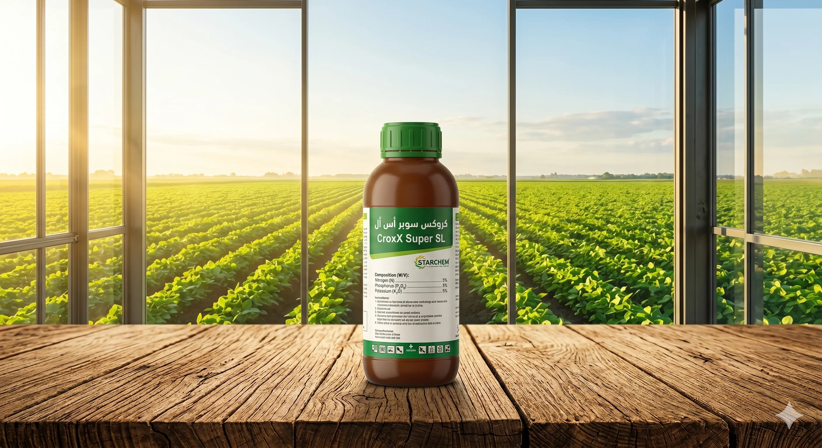 مركب كروكس سوبر إس إل 1 لتر (Crox Super SL) - منشط النمو الحيوي الألماني المتوازن ومحطم الإجهادات المناخية الأربعة من "أجري كشك"