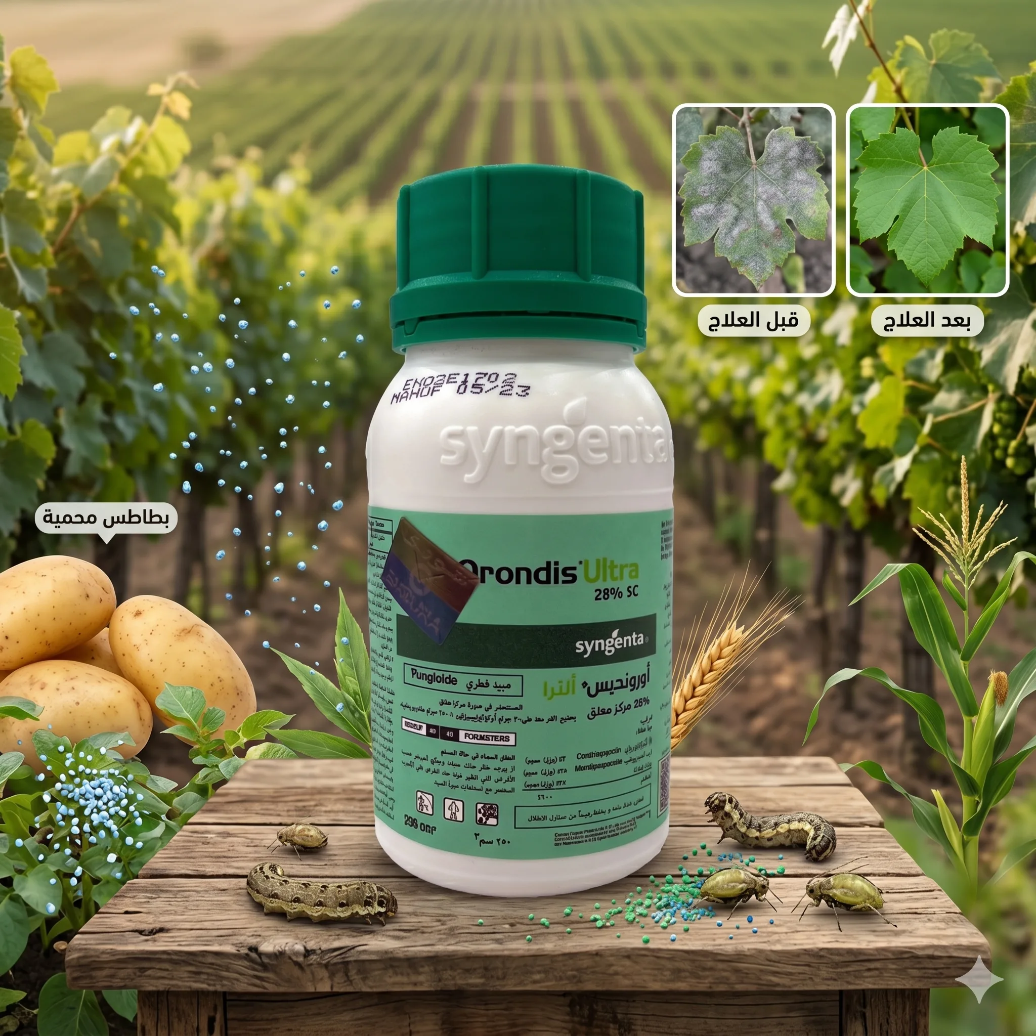 مبيد اورونديس الترا 250 سم (Orondis Ultra) - العهد الجديد والتكنولوجيا الأحدث لمكافحة الندوة المتأخرة والبياض الزغبي