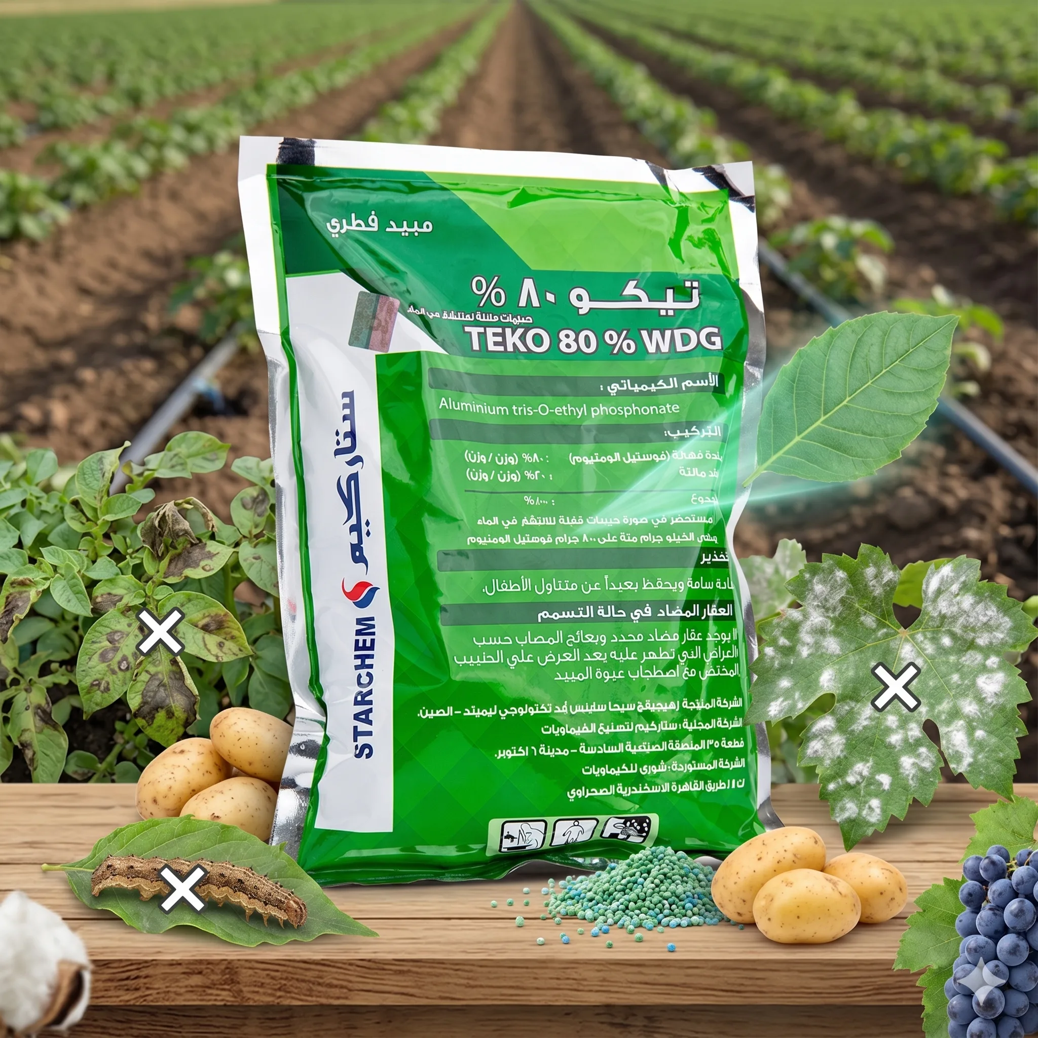 مبيد تيكو 1 كجم (Teco) - الخبير الوقائي والعلاجي لأعفان الجذور والتصمغات على أشجار الفاكهة
