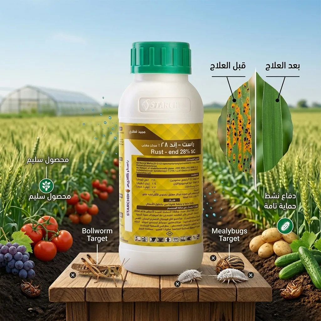 مبيد راست اند 200 سم (Rust-End) - التكنولوجيا الجهازية المزدوجة والفعل البخاري لقهر الأصداء والبياض والندوات