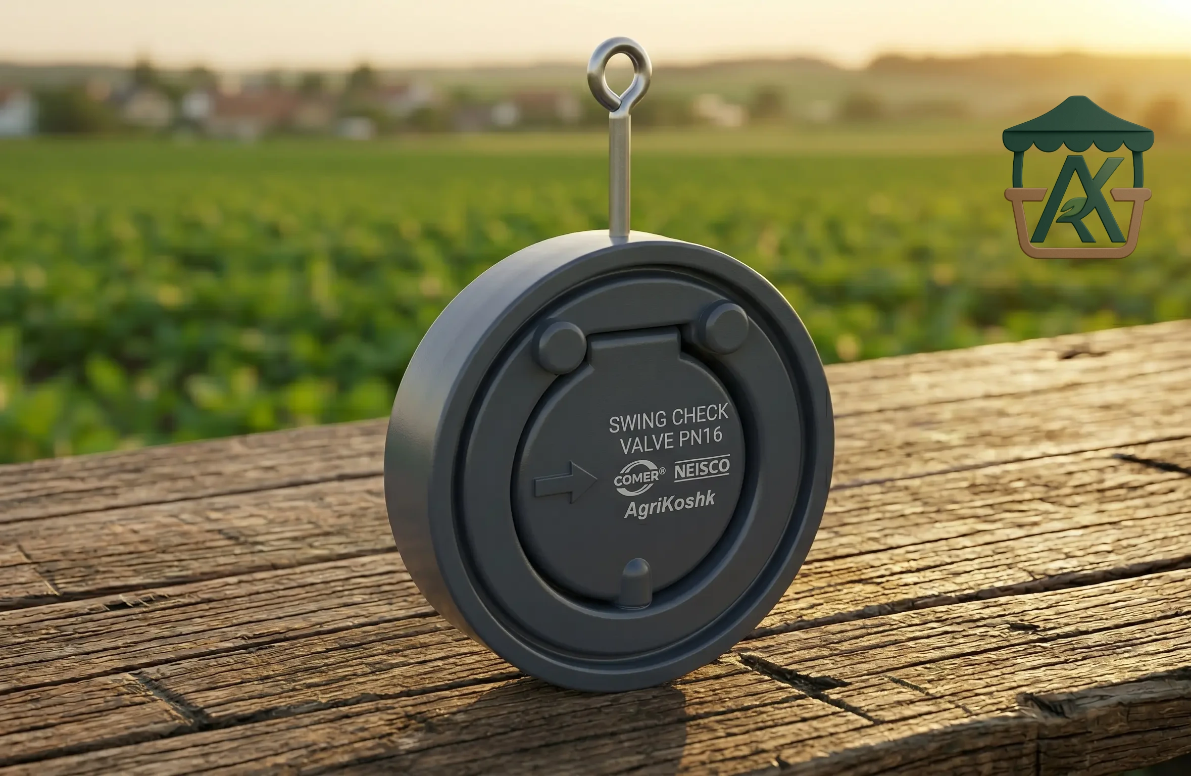 محبس عدم رجوع بوابة يو بي في سي كومر-نايسكو (uPVC Swing Check Flap Valve) - نظم صمامات حماية المضخات ومنع الارتجاع من "أجري كشك"