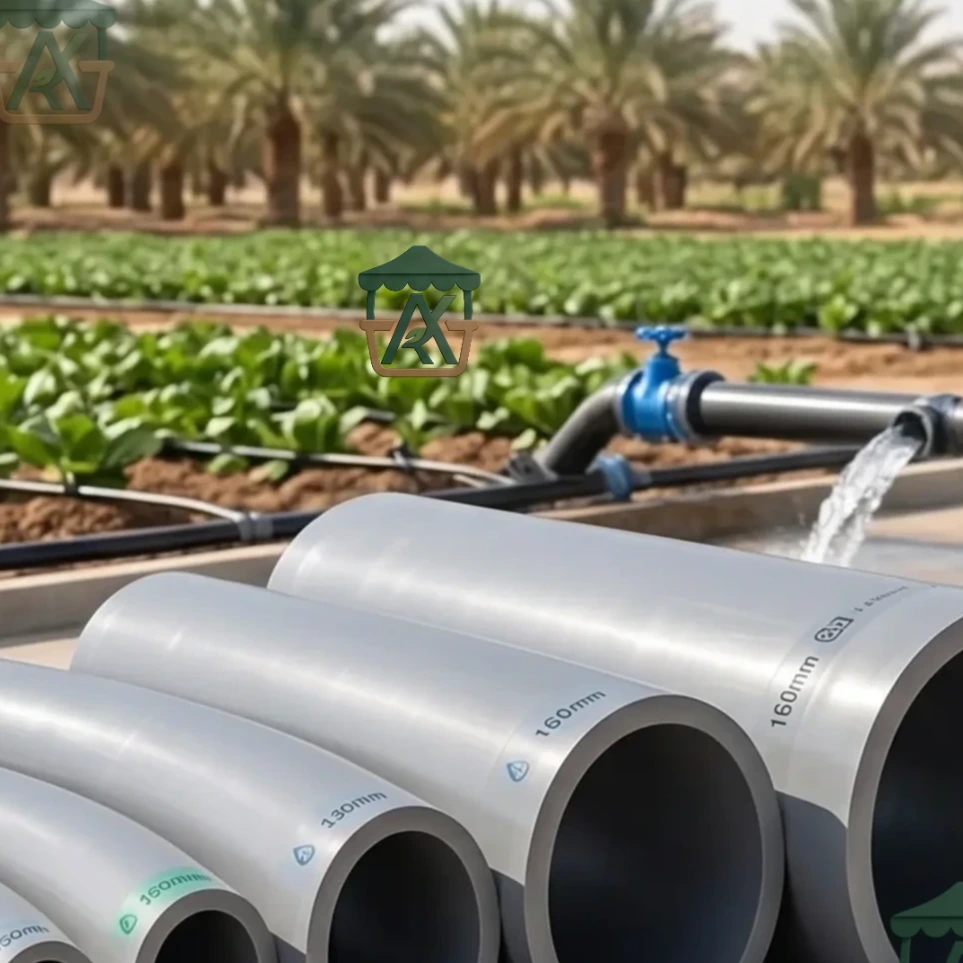مواسير يو بي في سي (uPVC Pipes) - النظم الهيدروليكية السيادية فائقة الصلابة لشبكات الري المطور والإنتاج الزراعي المستدام من "أجري كشك"