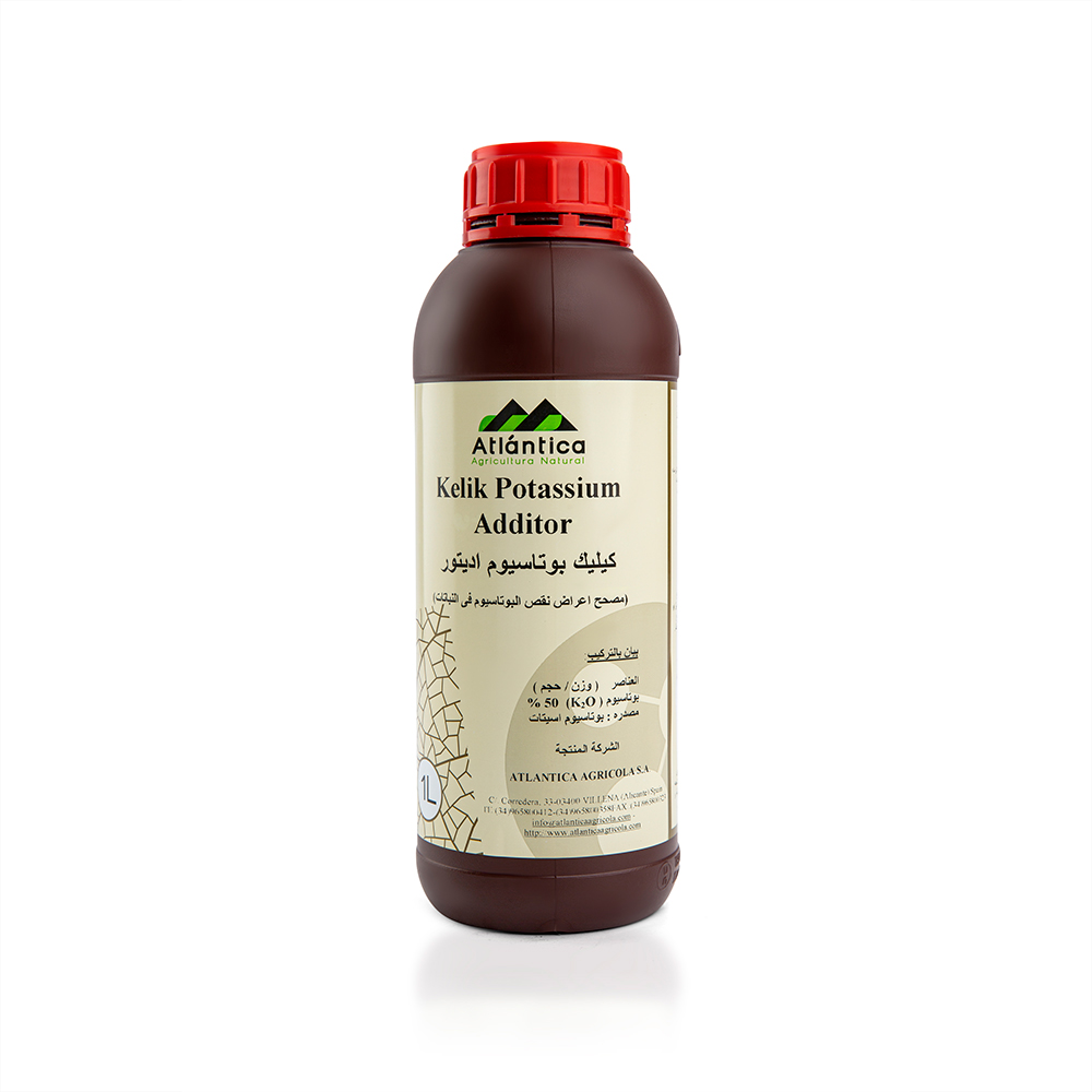سماد كيليك بوتاسيوم 50% سائل 1 لتر (Kelik Potassium) - القوة الإسبانية الكاسحة للتحجيم وتلوين الثمار